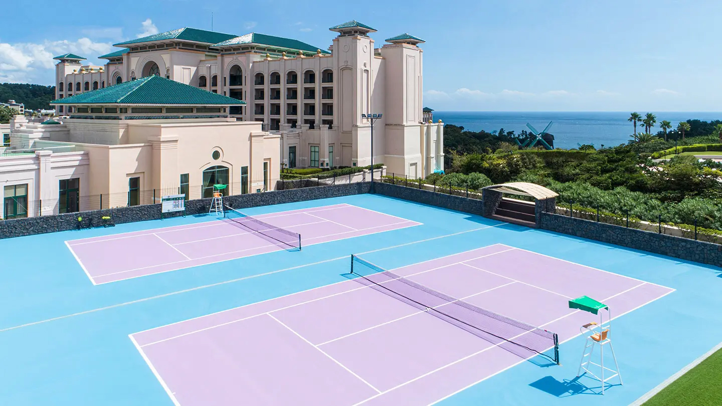 Lotte Hotel Jeju corea del sud campo da tennis court