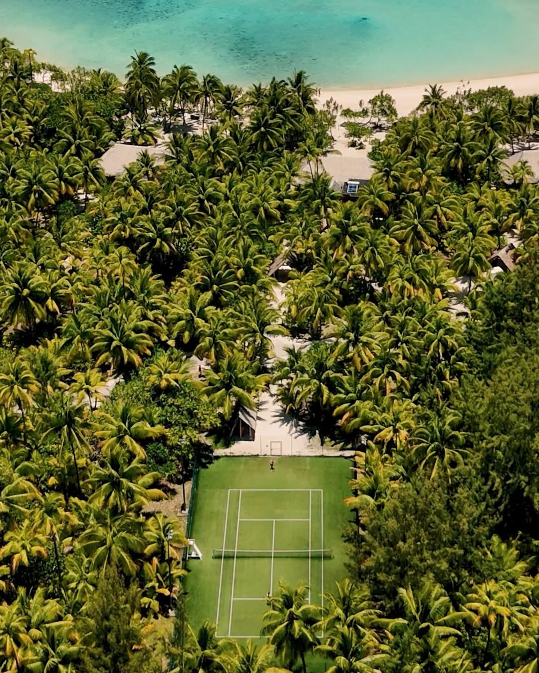 The Brando Resort polinesia francese campo da tennis court