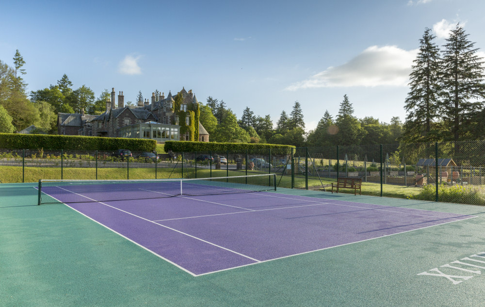 Cromlix Hotel scozia campo da tennis court
