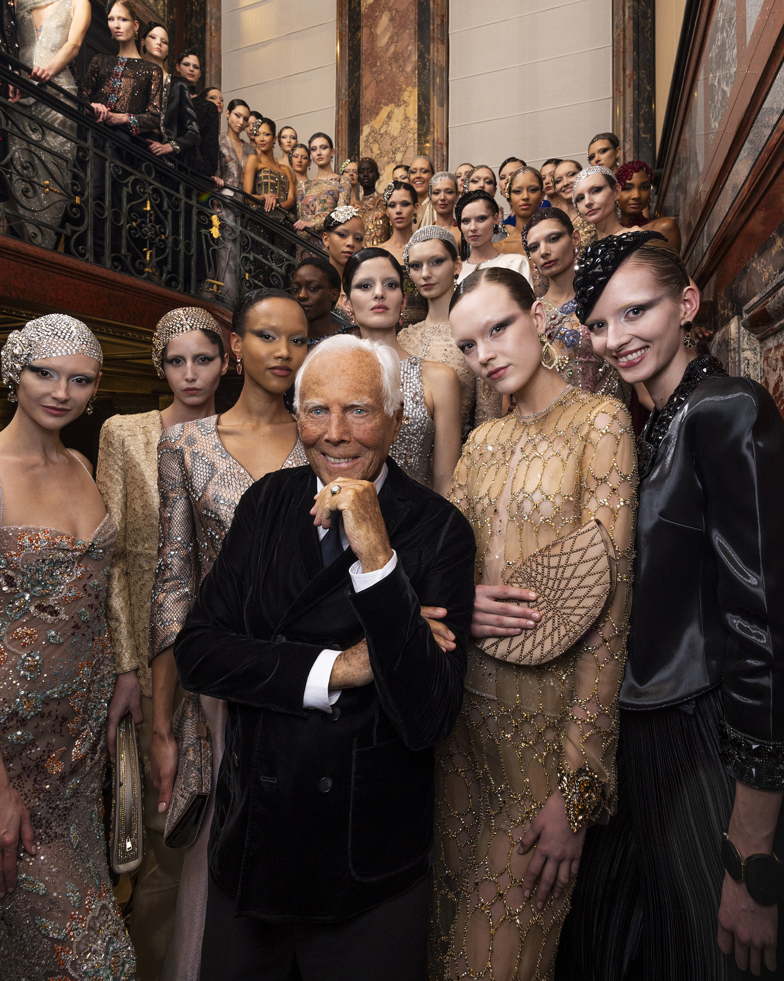 Giorgio Armani mostra Alta Moda Milano 2025