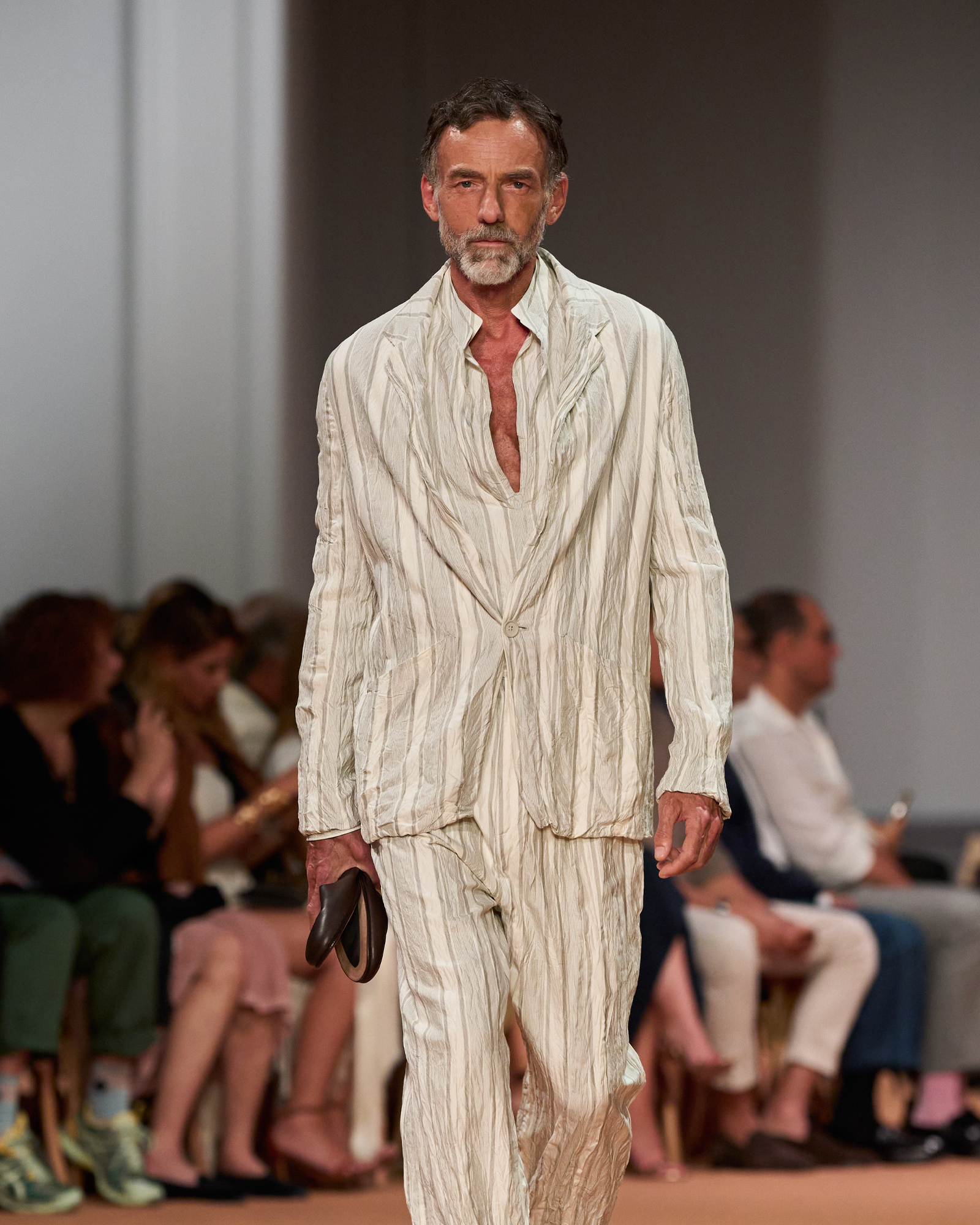 Modelli Over 50 sfilata moda Zegna Summer 26