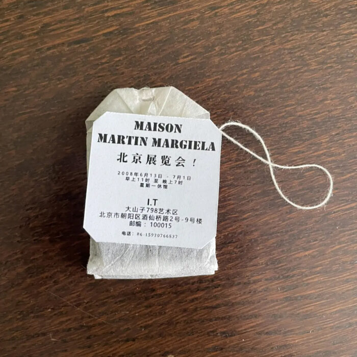 Maison Margiela inviti arte Bustina te 2008 invitations