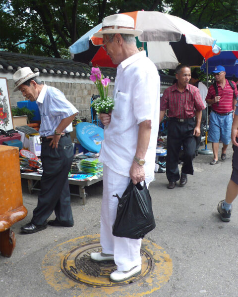 Anziani Coreani Mercato Dongmyo Seoul