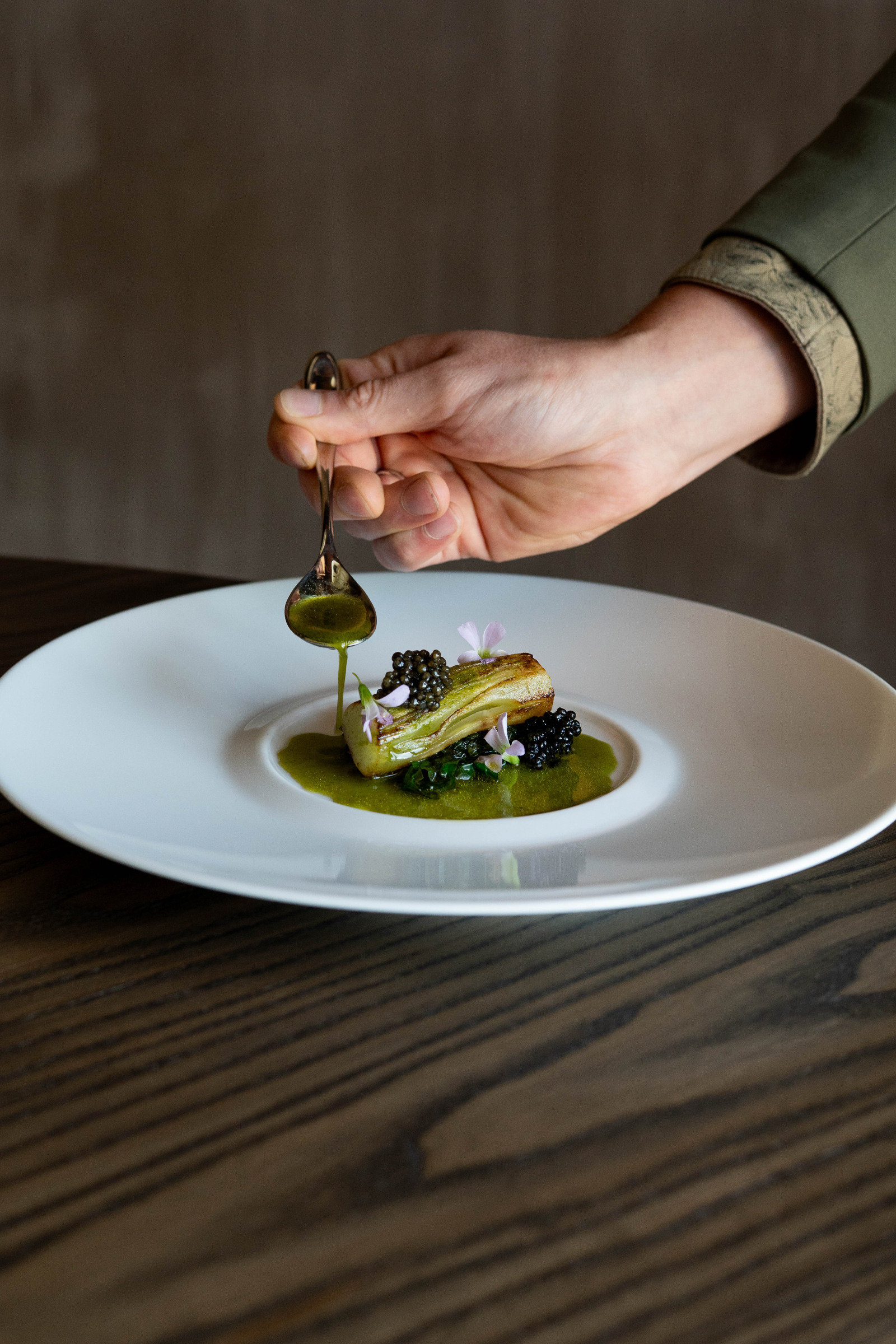 Celtuce piatto Michelangelo Mammoliti chef La Rei Natura