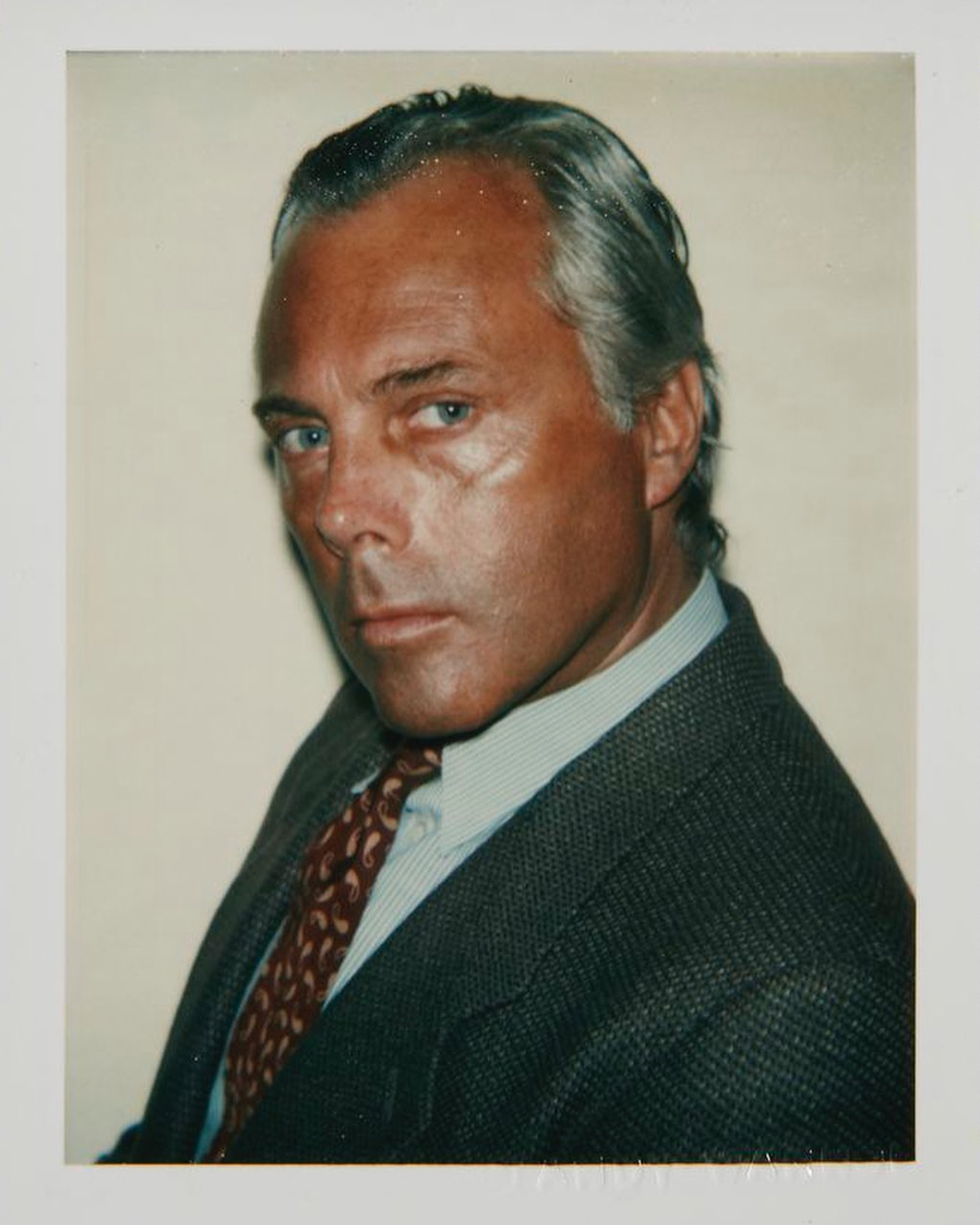 Giorgio Armani Andy Warhol ritratto icona