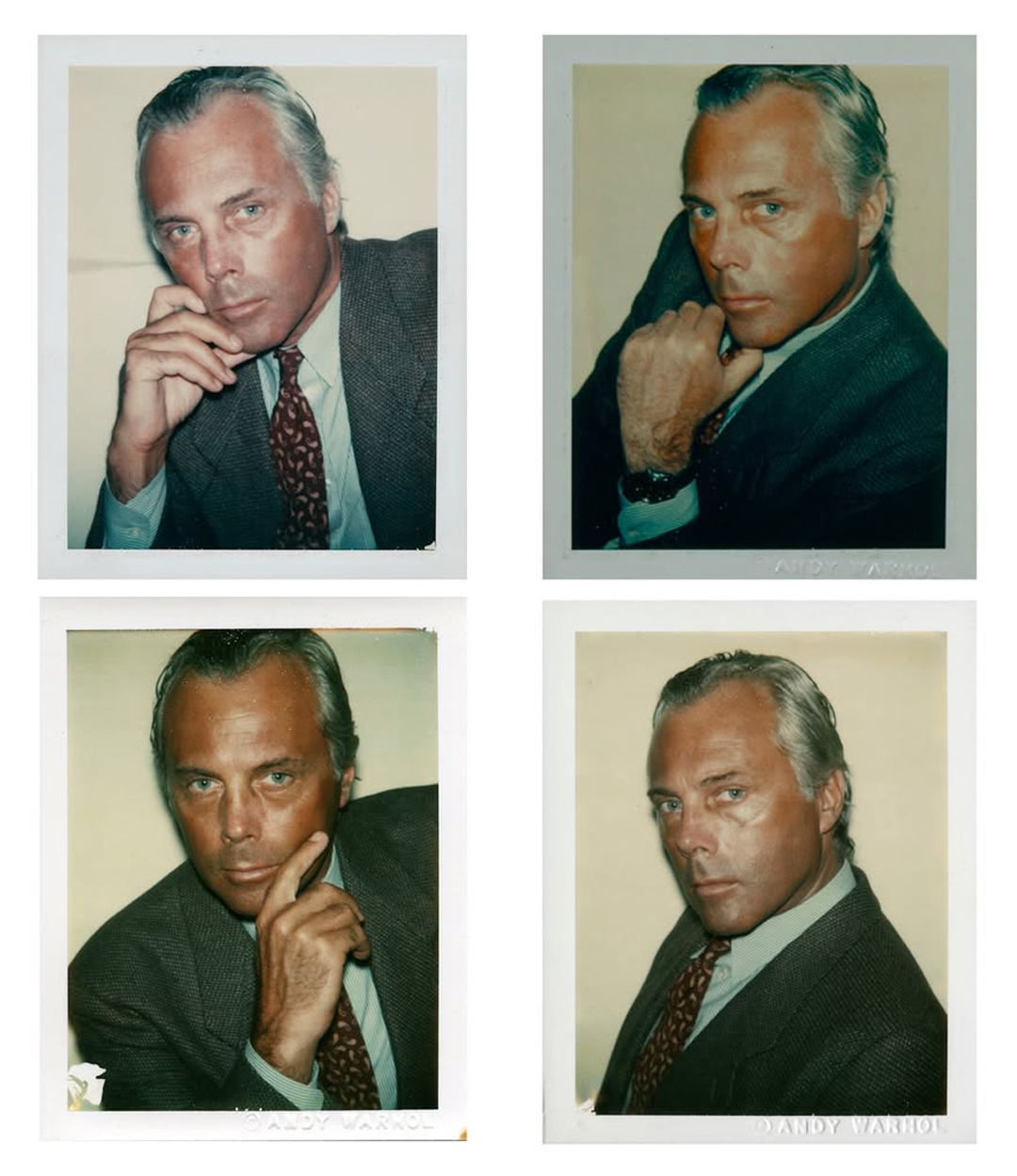 Giorgio Armani Andy Warhol ritratto icona
