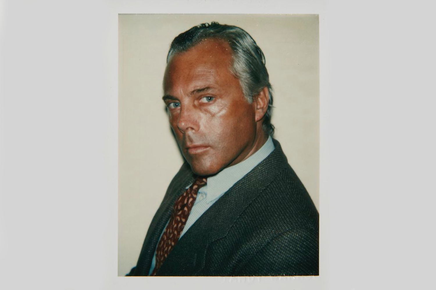 Giorgio Armani Andy Warhol ritratto icona
