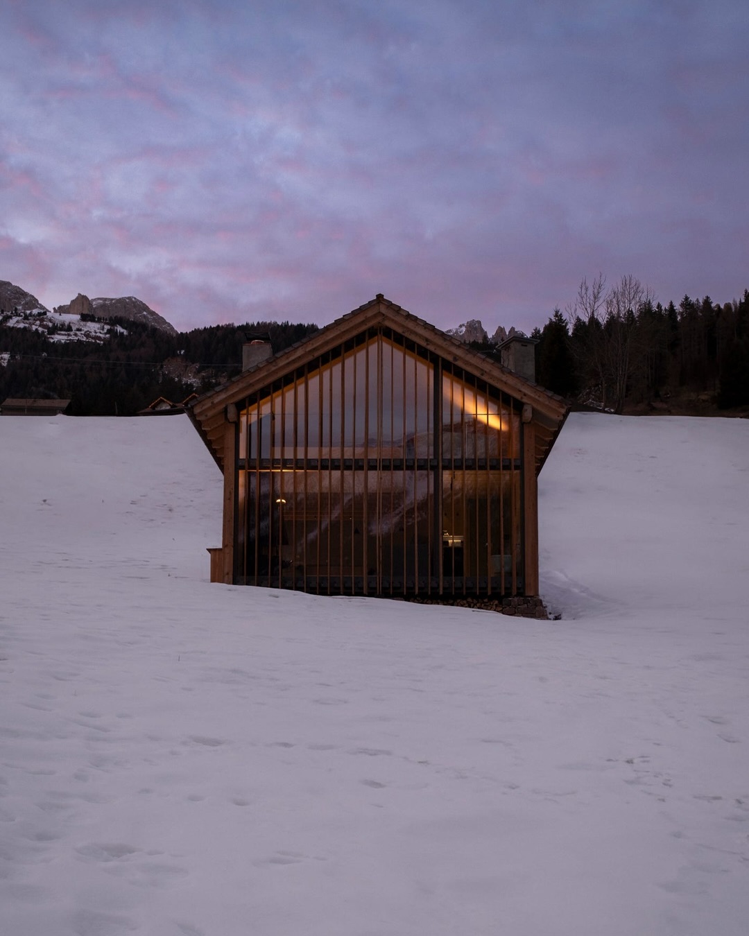 chalet design vecchio fienile Dolomiti BE Your Private View