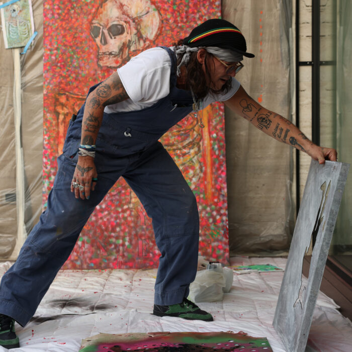 Johnny Depp mostra arte Milano Italia