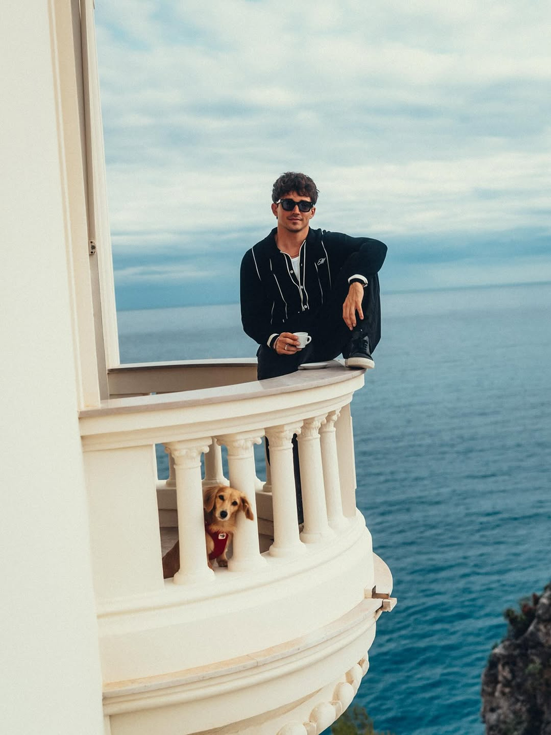 Charles Leclerc Monte Carlo spot Villa La Vigie Karl Lagerfeld