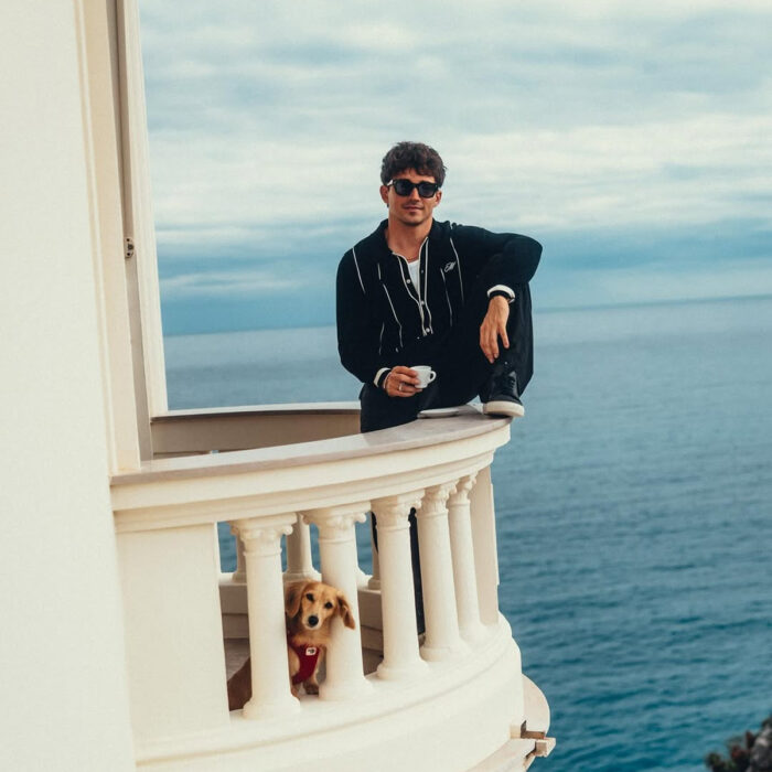 Charles Leclerc Monte Carlo spot Villa La Vigie Karl Lagerfeld
