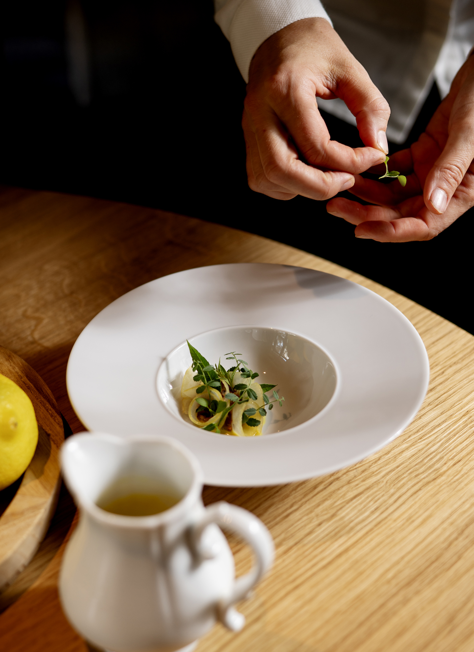 I Limoni portata piatto Jessica Rosval chef Al Gatto Verde Intervista Stella Michelin