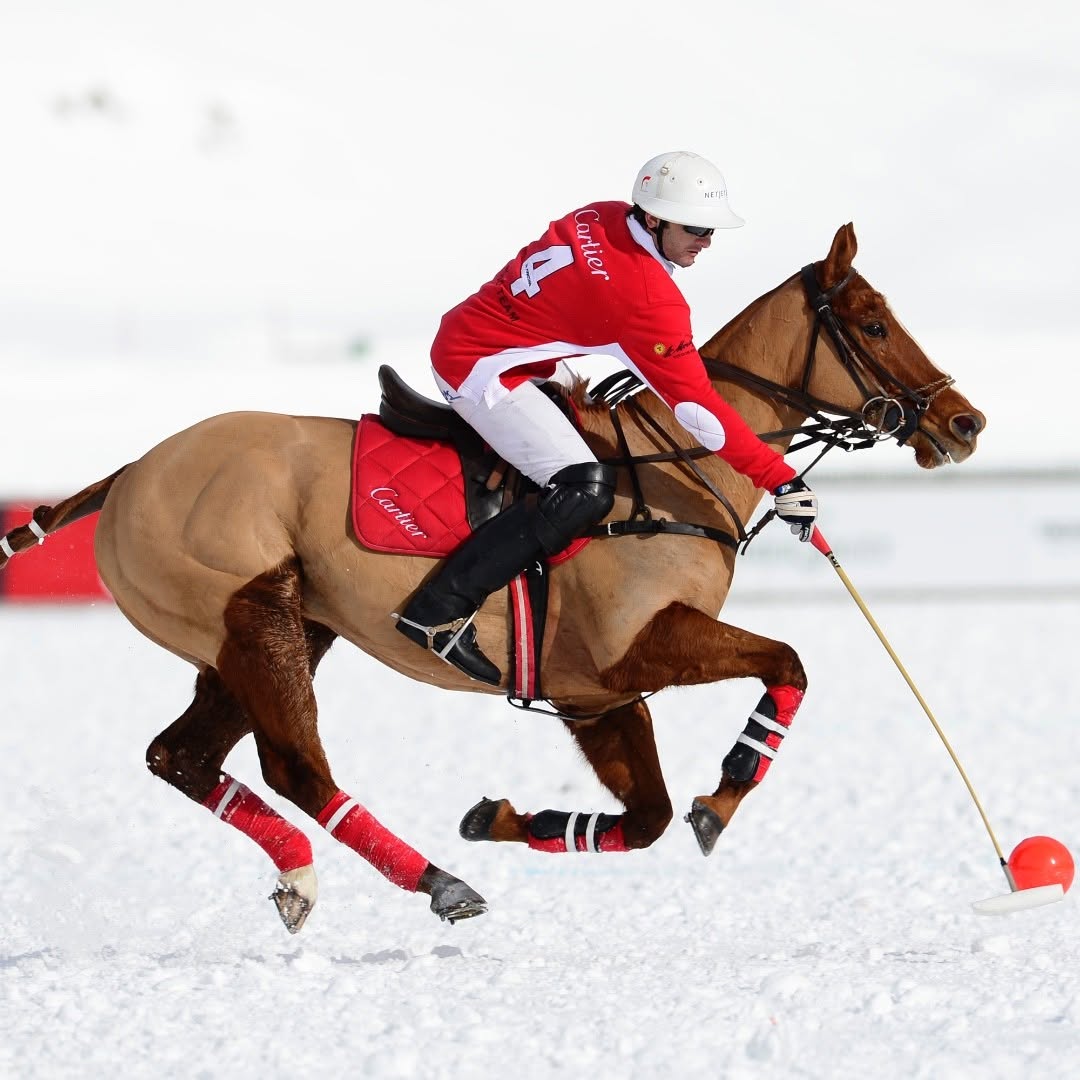 Cartier team Snow Polo World Cup St. Moritz