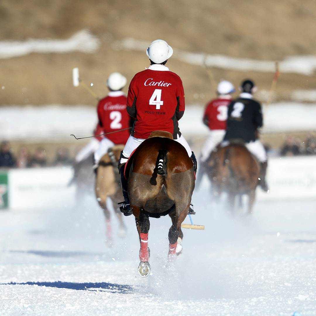 Cartier team Snow Polo World Cup St. Moritz