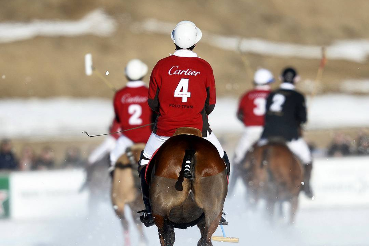 Cartier team Snow Polo World Cup St. Moritz