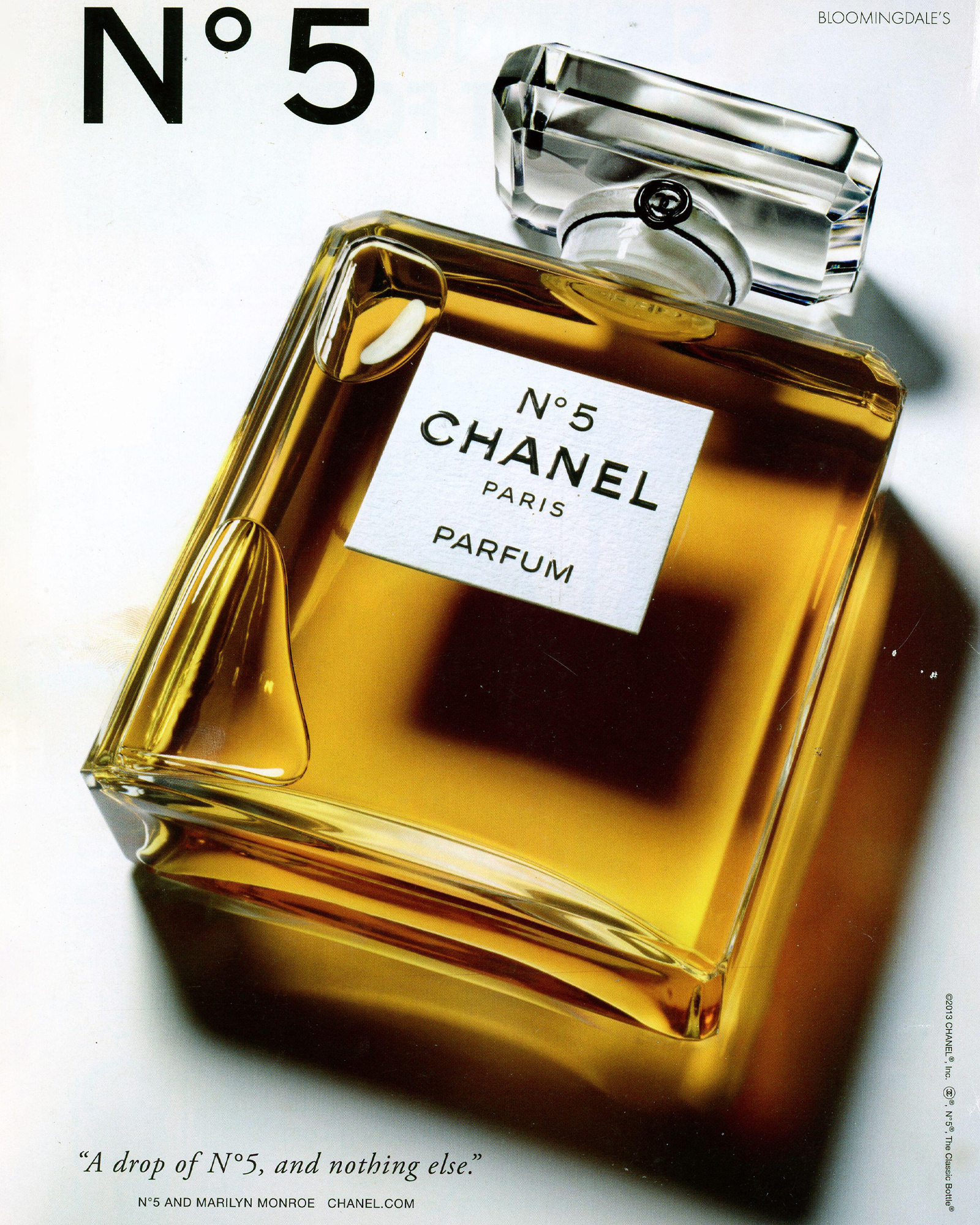 Chanel N°5 design boccetta flacone storia