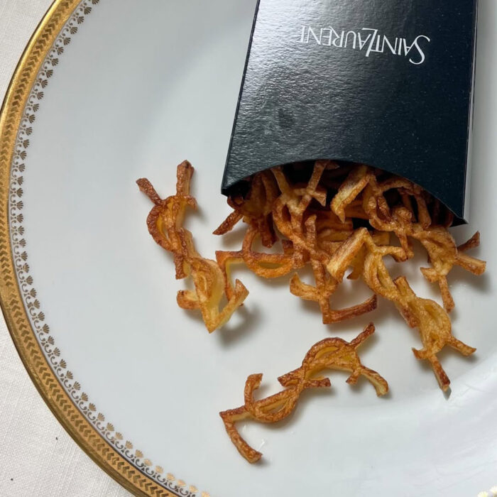 food styling moda YSL Saint Laurent cibo