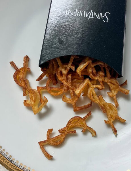 food styling moda YSL Saint Laurent cibo