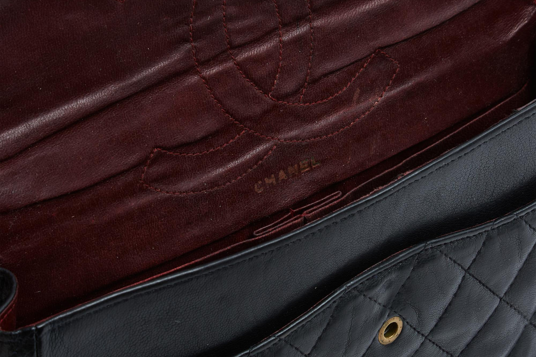 Chanel 2.55 borsa anni 70 logo invisibile bag