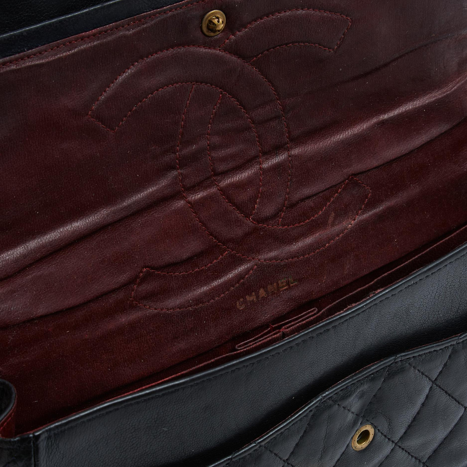 Chanel 2.55 borsa anni 70 logo invisibile bag