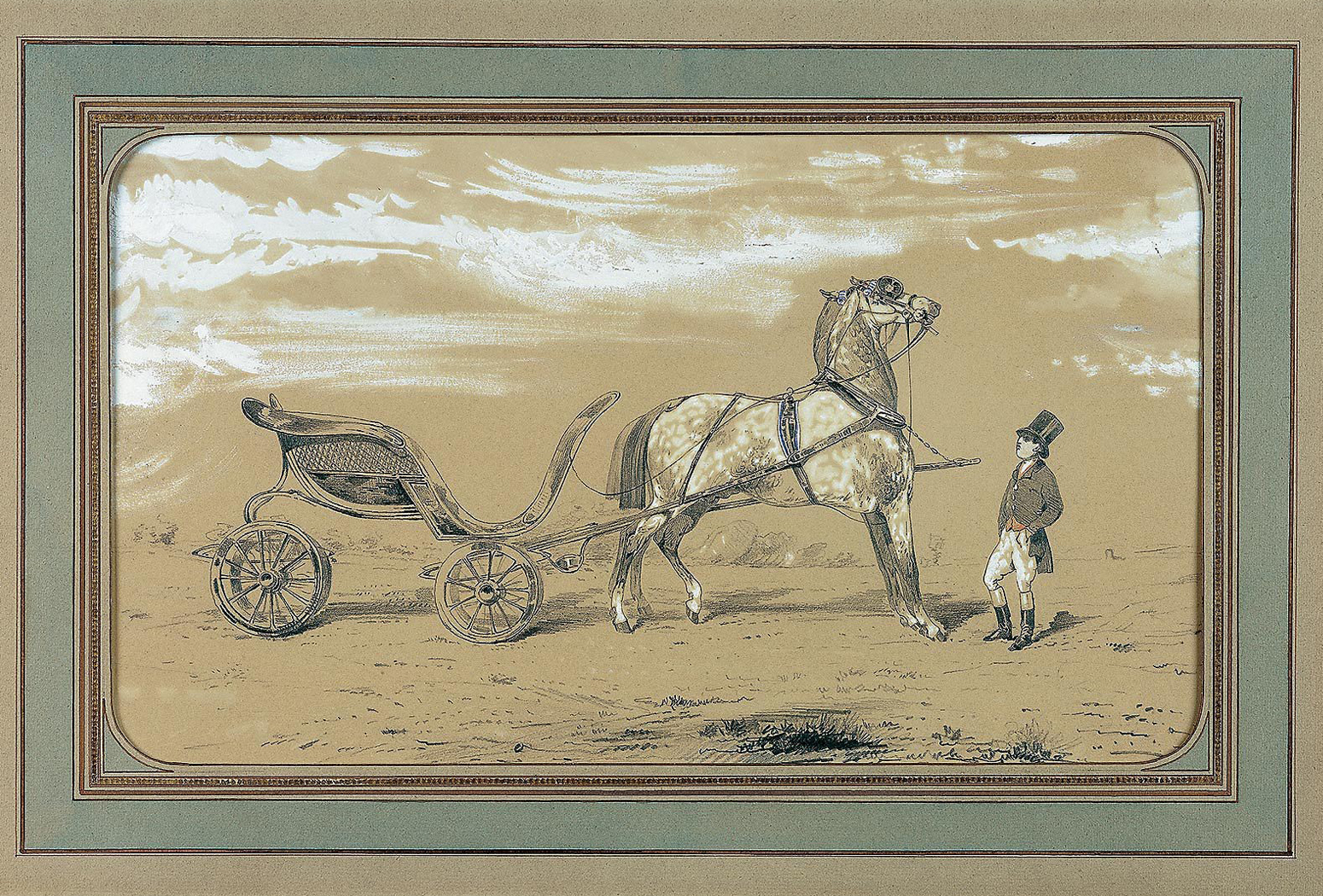 Hermès Le Duc attelé Alfred de Dreux