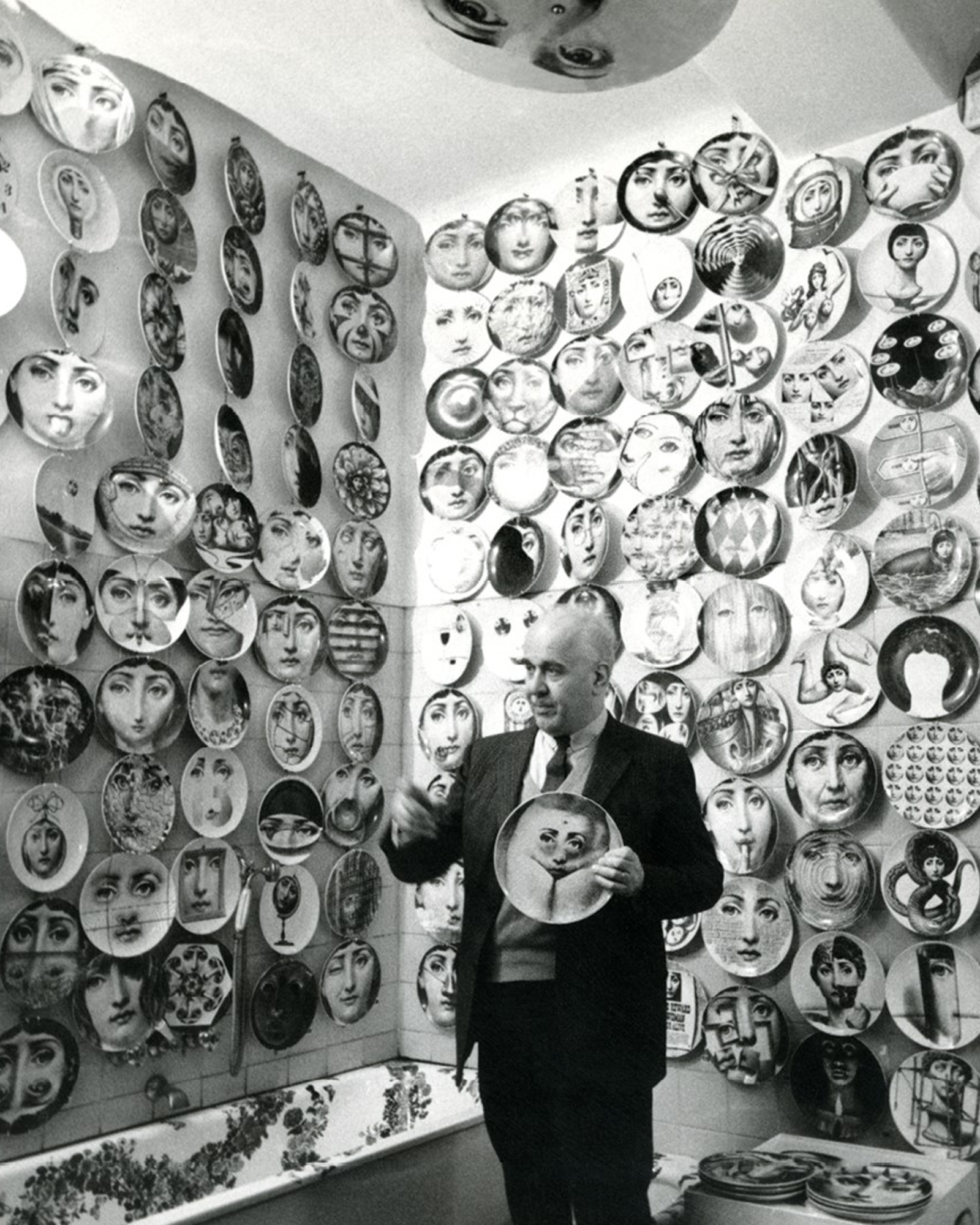 Piero Fornasetti Lina Cavalieri piatti design storia