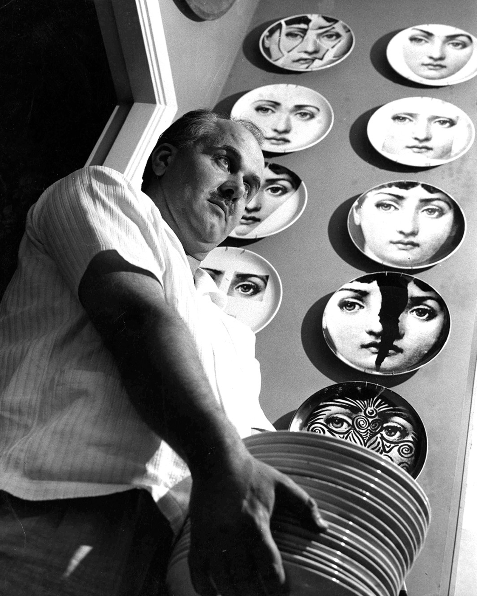 Piero Fornasetti Lina Cavalieri piatti design storia