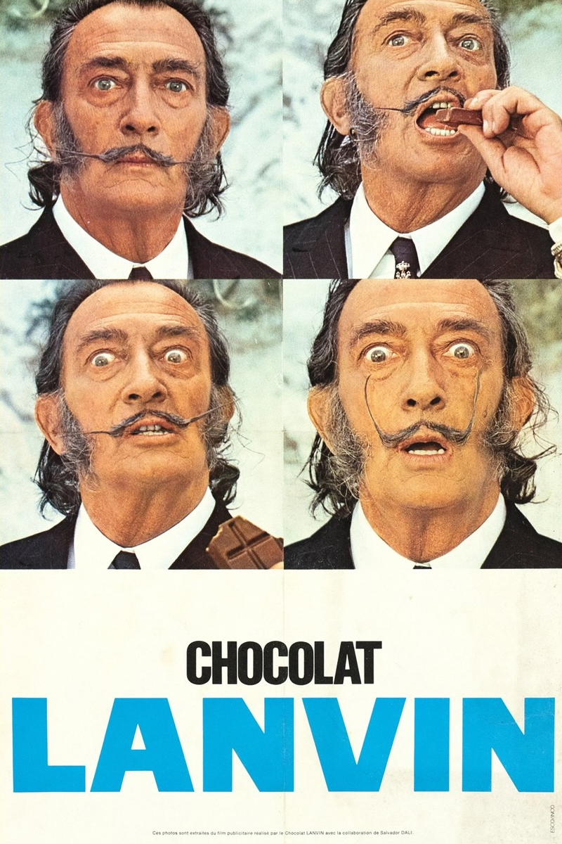 cioccolato Chocolat Lanvin 1968 Salvador Dalí