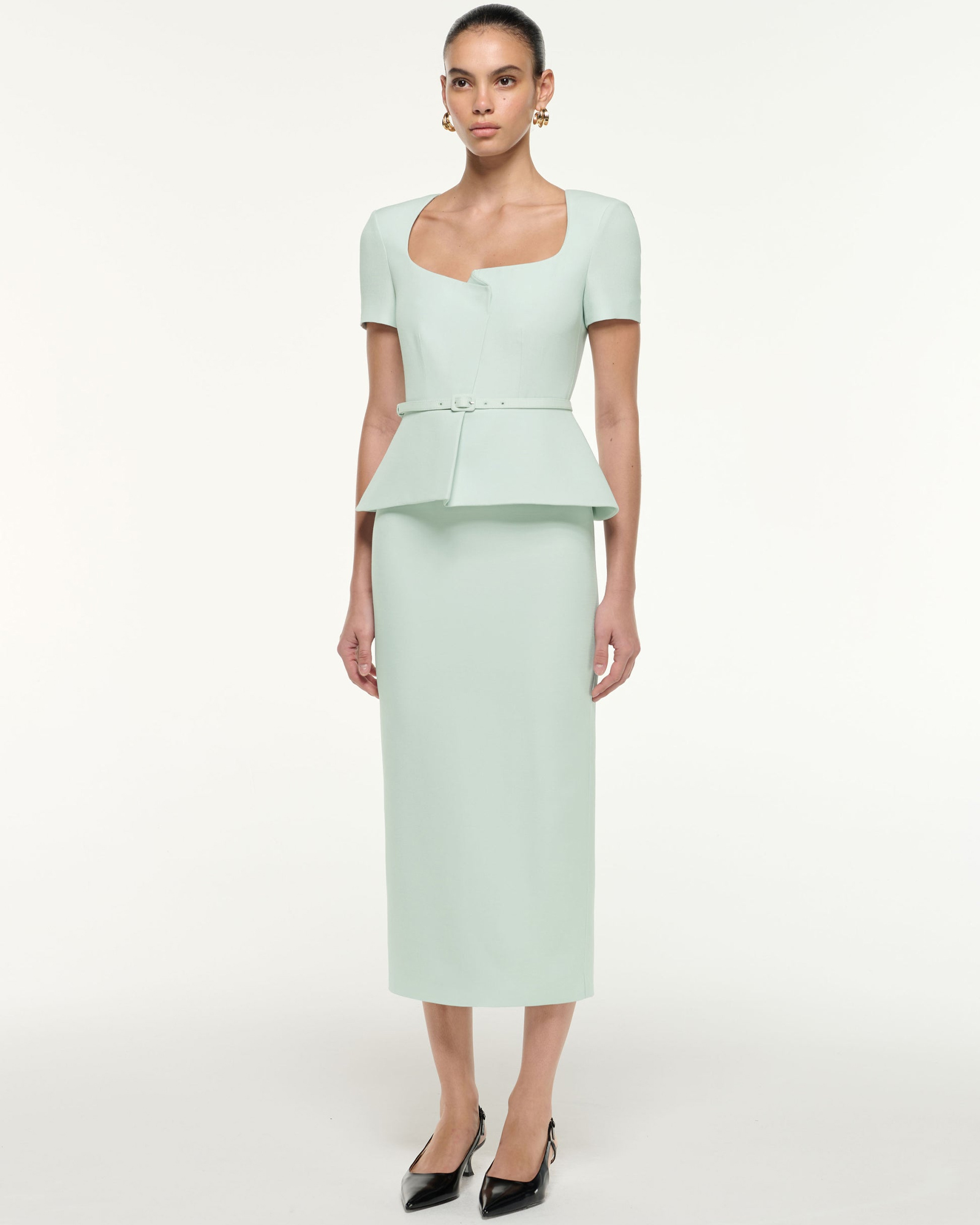 Roland Mouret peplum wool silk