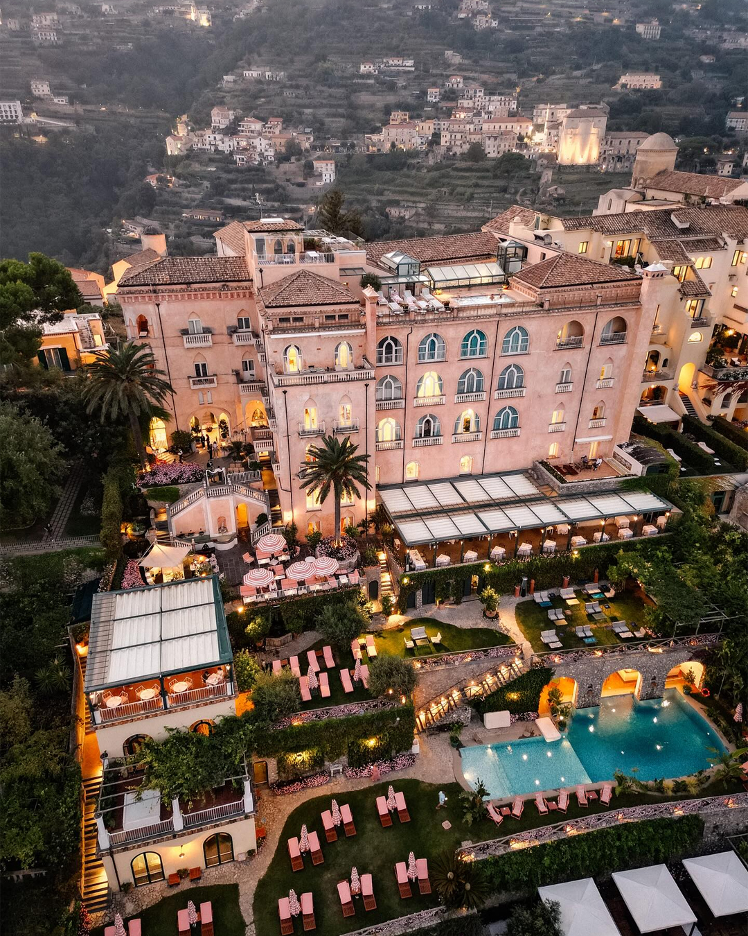 Palazzo Avino albergo rosa costiera amalfitana ravello hotel