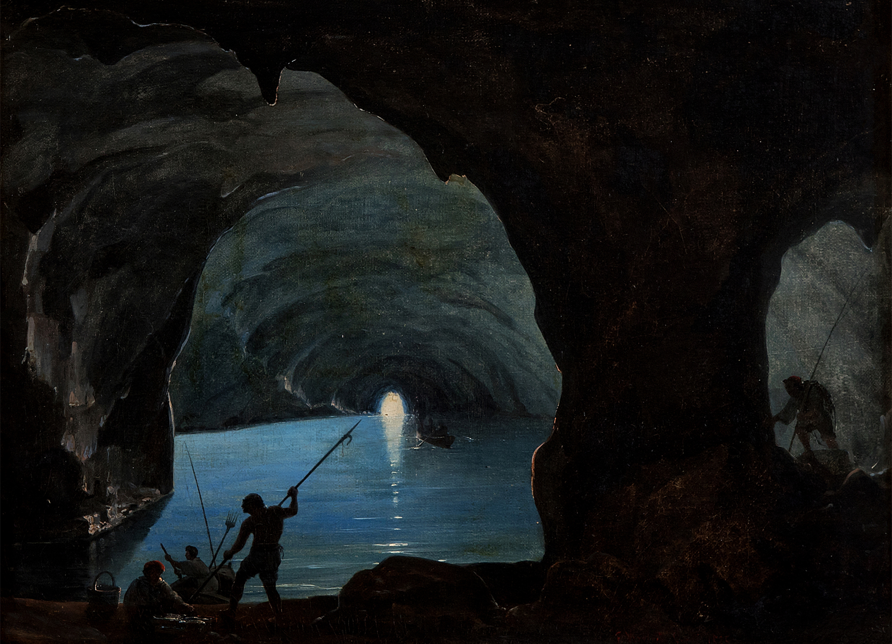 Grotta Azzurra Capri Italia dipinto Vervloet