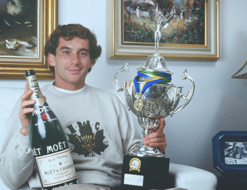 Ayrton Senna Champagne Moet & Chandon Formula 1
