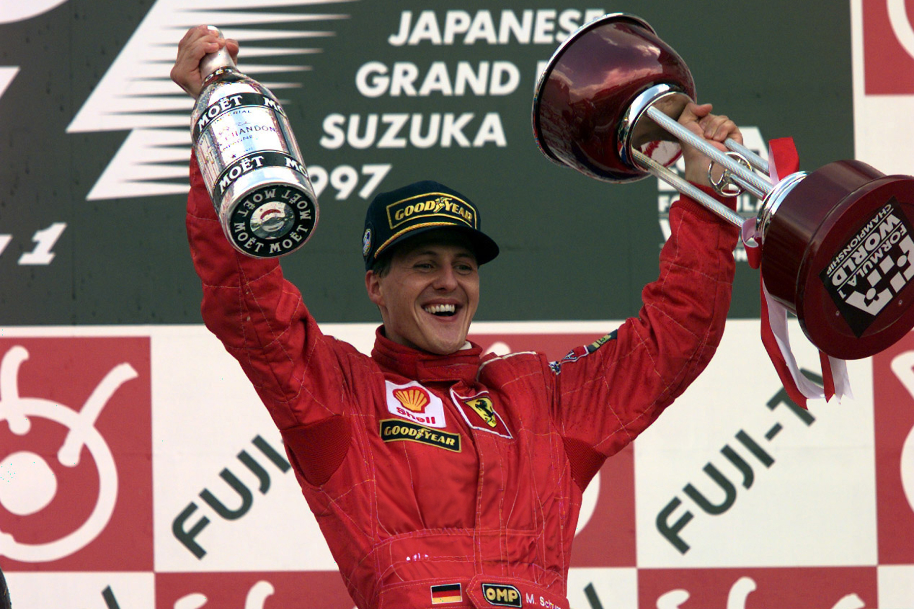 Moet & Chandon Champagne Formula 1 simbolo podio Michael Schumacher