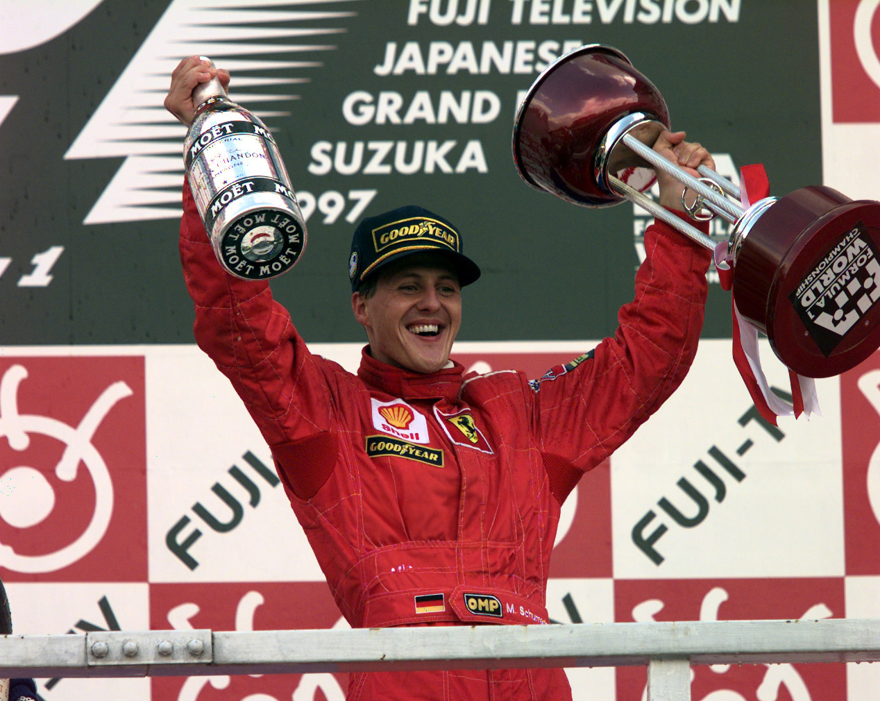 Moet & Chandon Champagne Formula 1 simbolo podio Michael Schumacher