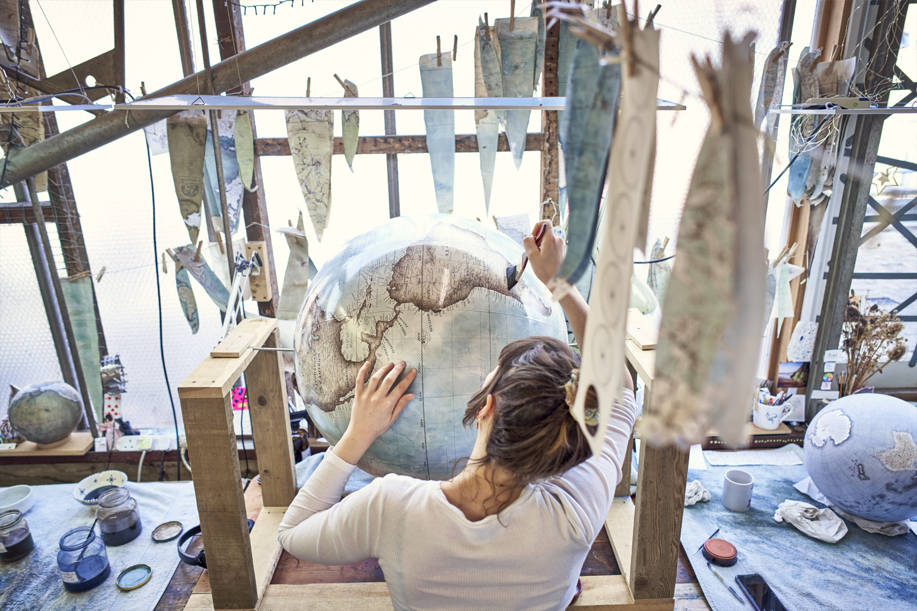 atelier Bellerby & Co. Globemakers londra mappamondi a mano