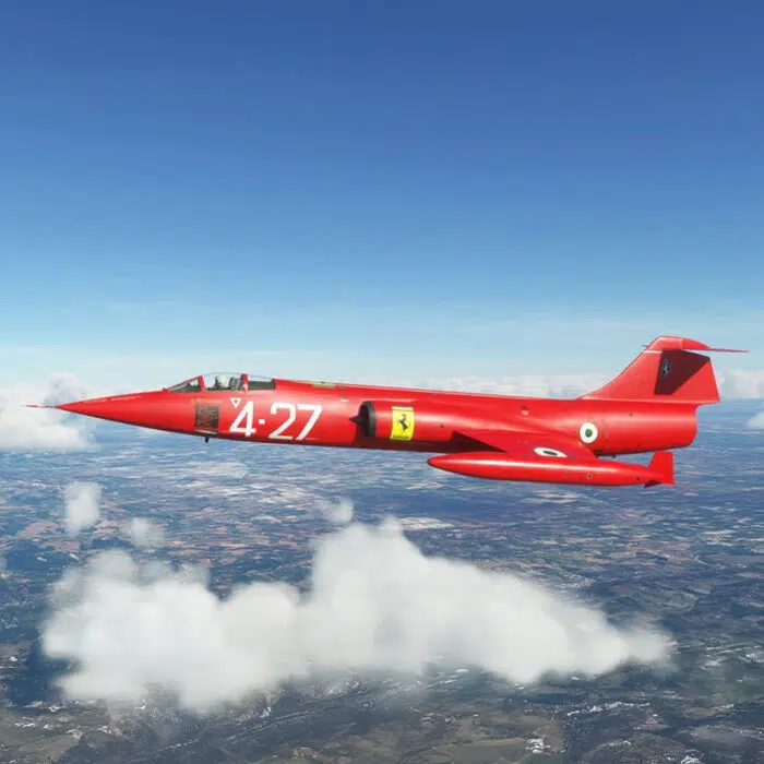Ferrari Lockheed F-104G Starfighter Rosso Corsa Aereo Jet